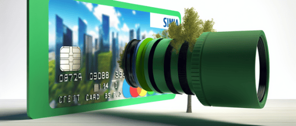An image illustrating grüne Kreditkarten mit Umweltbonus