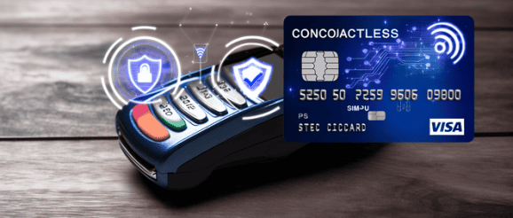An image illustrating kontaktlos bezahlen Kreditkarte Sicherheit